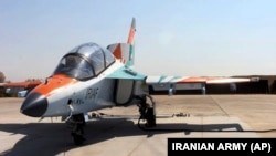 FILE - A Russian-made YAK-130 combat trainer aircraft. 