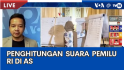 Laporan VOA untuk TVRI: Penghitungan Suara Pemilu RI di AS