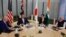 FILE - From left, U.S. President Joe Biden, Australian PM Anthony Albanese, Japanese PM Fumio Kishida and Indian PM Narendra Modi hold Quad talks at the G7 summit in Hiroshima, Japan, May 20, 2023. The four will meet again Saturday at Biden's Delaware home.