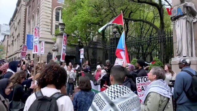 د امریکا په بیلابیلو پوهنتونو کې د فلسطین په حق او د اسراييل پرضد مظاهرې روانې دي
