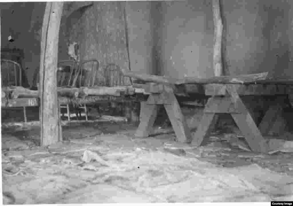 Bedsteads used at the Western Navajo (Blue Canyon) Boarding School, Algert, Arizona, ca. 1901-1903. Museum of Northern Arizona (MS-74).