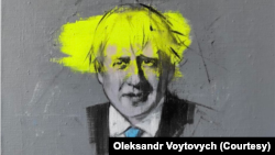 Картина Олександра Войтовича із серії "Люди часу", Борис Джонсон.