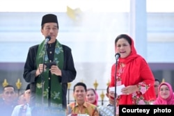 President Joko Widodo and First Lady Iriana opened the 