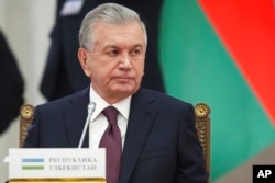 FILE - Uzbekistan's President Shavkat Mirziyoyev attends an informal meeting in St. Petersburg, Russia, Dec. 26, 2022.