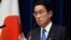 FILE - Japan's Prime Minister Fumio Kishida speaks during a news conference at the prime minister's official residence in Tokyo, Aug. 31, 2022.