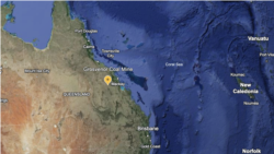Peta lokasi Tambang Grosvenor milik perusahaan tambang, Anglo American di negara bagian Queensland, Australia.
