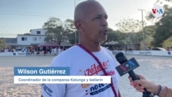 Wilson Gutiérrez, coordinador de la comparsa Kalunga y bailarín