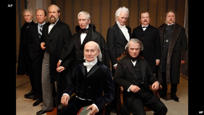 Figurat prej dylli të nëntë presidentëve amerikanë