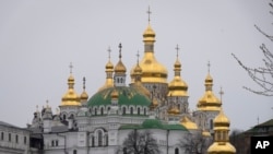 FILE - The Monastery of the Caves, also known as Kyiv-Pechersk Lavra, one of the holiest sites of Eastern Orthodox Christians, is seen March 23, 2023, in Kyiv, Ukraine.