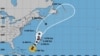 Mapa del tiempo que refleja la posición del Huracán Ernesto en el Mar Caribe el jueves 15 de agosto de 2024, acorde con el parte meteorológico de las 2:00 pm ofrecido por Centro Nacional de Huracanes con sede en Miami, EEUU.