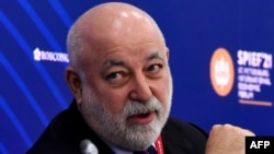 FILE - Russian businessman Viktor Vekselberg attends a session of the St. Petersburg International Economic Forum in St. Petersburg, Russia, on June 3, 2021.