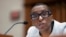 FILE - Harvard President Claudine Gay speaks during a hearing of the House Committee on Education on Capitol Hill, in Washington, Dec. 5, 2023. 