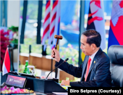 Presiden Jokowi secara resmi membuka KTT ASEAN ke-42 mulai dari 9-11 Mei 2023 di Labuan Bajo, Manggarai Barat , Nusa Tenggara Timur. (Foto: Courtesy/Biro Setpres)