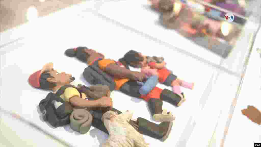 Animaciones en plastilina de migrantes y familias venezolanas recorriendo Colombia.&nbsp;