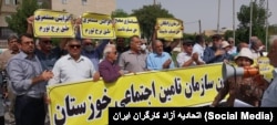 اعتراضات بازنشستگان تأمین اجتماعی، خوزستان، یک‌شنبه ۲۰ فروردین ۱۴۰۲