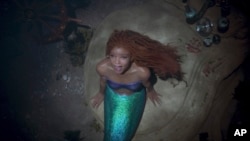 This image released by Disney shows Halle Bailey as Ariel in "The Little Mermaid."