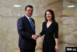 Ekrem İmamoğlu ve Almanya Dışişleri Bakanı Annalena Baerbock