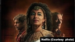 FILE: Promotional poster for Netflix series "Queen Cleopatra" airing in May, 2023.