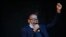FILE - Ace Magashule, suspended African National Congress (ANC) secretary- general, speaks ahead of former president Jacob Zuma's address following the postponement of his corruption trial in Pietermaritzburg, May 26, 2021. 
