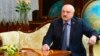 The regime of Belarusian President Alexander Lukashenko — seen here in Minsk, Belarus, on April 10, 2023 — is deliberately purging civil society of its last dissenting voices, a United Nations special rapporteur told the U.N. Human Rights Council on Tuesday.