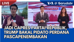 Laporan VOA untuk Garuda TV: Jadi Capres Partai Republik, Trump Bakal Pidato Lagi Pascapenembakan