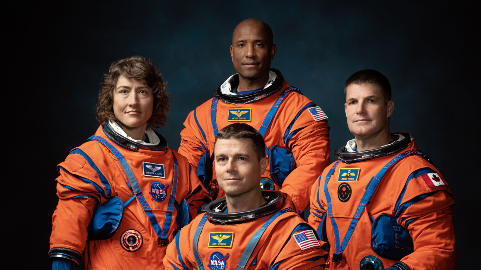 Posada misije Artemis 2 - Kristina Hemok Koh, Rid Vajzmen, Viktor Glover i astronaut kanadske svemirske agencije Džeremi Hensen. (Foto: NASA via AP)
