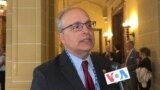 ARCHIVO - Embajador de EEUU ante la OEA, Francisco Mora, en entrevista con la VOA durante el primer día de la Asamblea General del organismo en Washington, el 21 de junio de 2023.