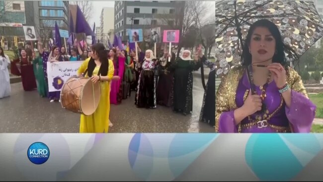 گردبوونەوە و چالاکی ژنان لە سلێمانی بە بۆنەی ڕۆژی 8ی مارسەوە