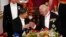 Britain's King Charles III, right, and Japan's Emperor Naruhito toast glasses at the State Banquet in London, during the State Visit of the Japanese Emperor and Empress to Britain, June 25, 2024.