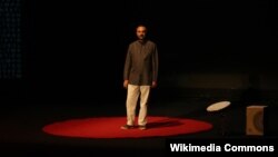 FILE - Mohammad Jafar Mahallati is seen giving a talk at TEDxTehran 2019. (Wikimedia Commons)