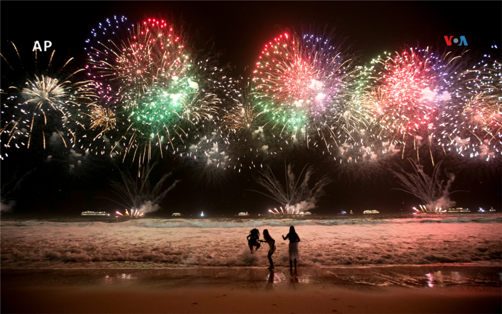 La playa de Copacabana en Río de Janeiro, Brasil.