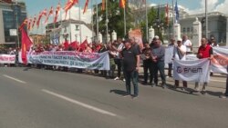 Првомајски протест во Скопје