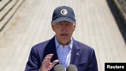 Presiden AS Joe Biden berbicara dalam konferensi pers dalam kunjungannya ke Palo Alto, California, pada 19 Juni 2023. (Foto: Reuters/Kevin Lamarque)