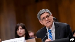 Jacob Lew, former treasury secretary under President Barack Obama, testifies in Washington during a Senate Foreign Relations Committee hearing to examine his nomination as Ambassador to the State of Israel, Oct. 18, 2023.
