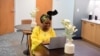 Marilyn Ndo Akono, Camerounaise anglophone vivant dans le Maryland, aux Etats-Unis, le 4 mars 2023. Elle est la fondatrice d'African Summon, une ONG qui utilise les nouvelles technologies pour préserver la culture africaine. 