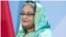 বাংলাদেশের প্রধানমন্ত্রী শেখ হাসিনা। 