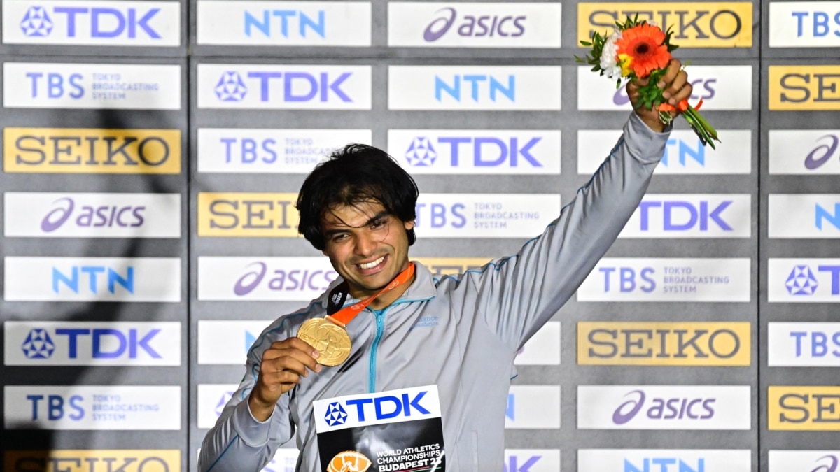 Chopra Wins India's First Gold at World Championships in Javelin