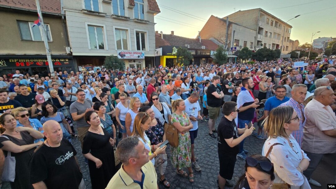 Građanski protest u Mladenovcu protiv eksplotacije litijuma u Srbiji (foto: FoNet)