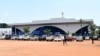 A general view shows the exterior of a Pentecostal church, where a bag containing an explosive device was identified at the Lubaga Miracle Centre, in the Lubaga suburb of south Kampala, Sept. 3, 2023. 