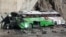 A bus is pictured after it crashed into a ravine in Baluchistan province, May 29, 2024. At least 28 people were killed and 20 others were hurt, officials said.