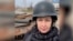 Ukraine, Torske, VOA reporter Heather Murdock on the scene