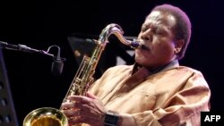 FILE - Wayne Shorter performs on the stage of jazz festival on July 15, 2011 in Juan-les-Pins, Antibes, France. Shorter, whose pioneering saxophone playing made him one of the most influential jazz innovators, died on March 2, 2023. He was 89.