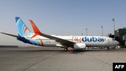 Sebuah pesawat milik maskapai Uni Emirat Arab "Flydubai" (foto: dok). 