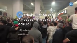 Diyarbakırlılar Amedspor'un başarısının ardından sokaklara döküldü