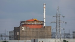 Vista de la central nuclear de Zaporiyia, incluidas su unidade nº 2, antes de la llegada de la misión de expertos del Organismo Internacional de Energía Atómica (OIEA) en las afueras de Enerhodar, en la región de Zaporiyia, Ucrania controlada por Rusia. 15 de junio de 2023. 