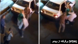 حمله راننده اسنپ به زن مسافر که حجاب اجباری نداشت. عکس از ویدیو.
