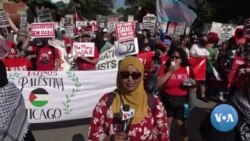 Thousands protest in Chicago, call on US President Biden to address war in Middle East and more