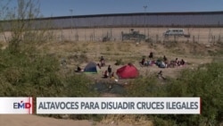 Instalan altavoces para disuadir cruces ilegales en la frontera con México