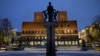 FILE - An exterior view of Oslo City Hall, the venue of the Nobel Peace Prize ceremony, photographed in Oslo, Norway, Dec. 9, 2021.