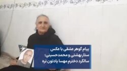پیام گوهر عشقی با عکس ستار بهشتی و محمدحسینی: سالگرد دخترم مهسا یادتون نره